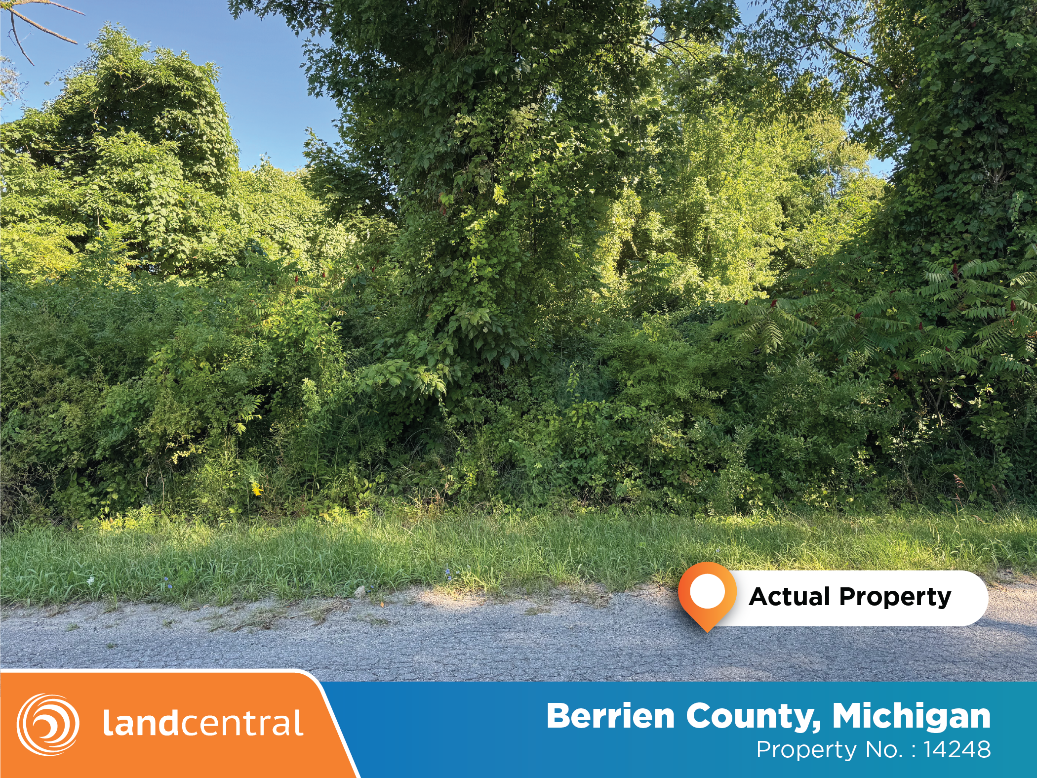 Quarter of an acre in a quiet part of a lakeside town10