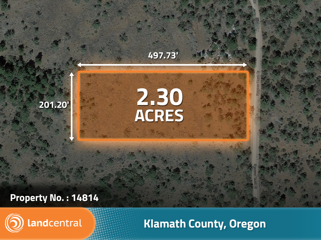 Almost two and a half acres just north of the Oregon California border1