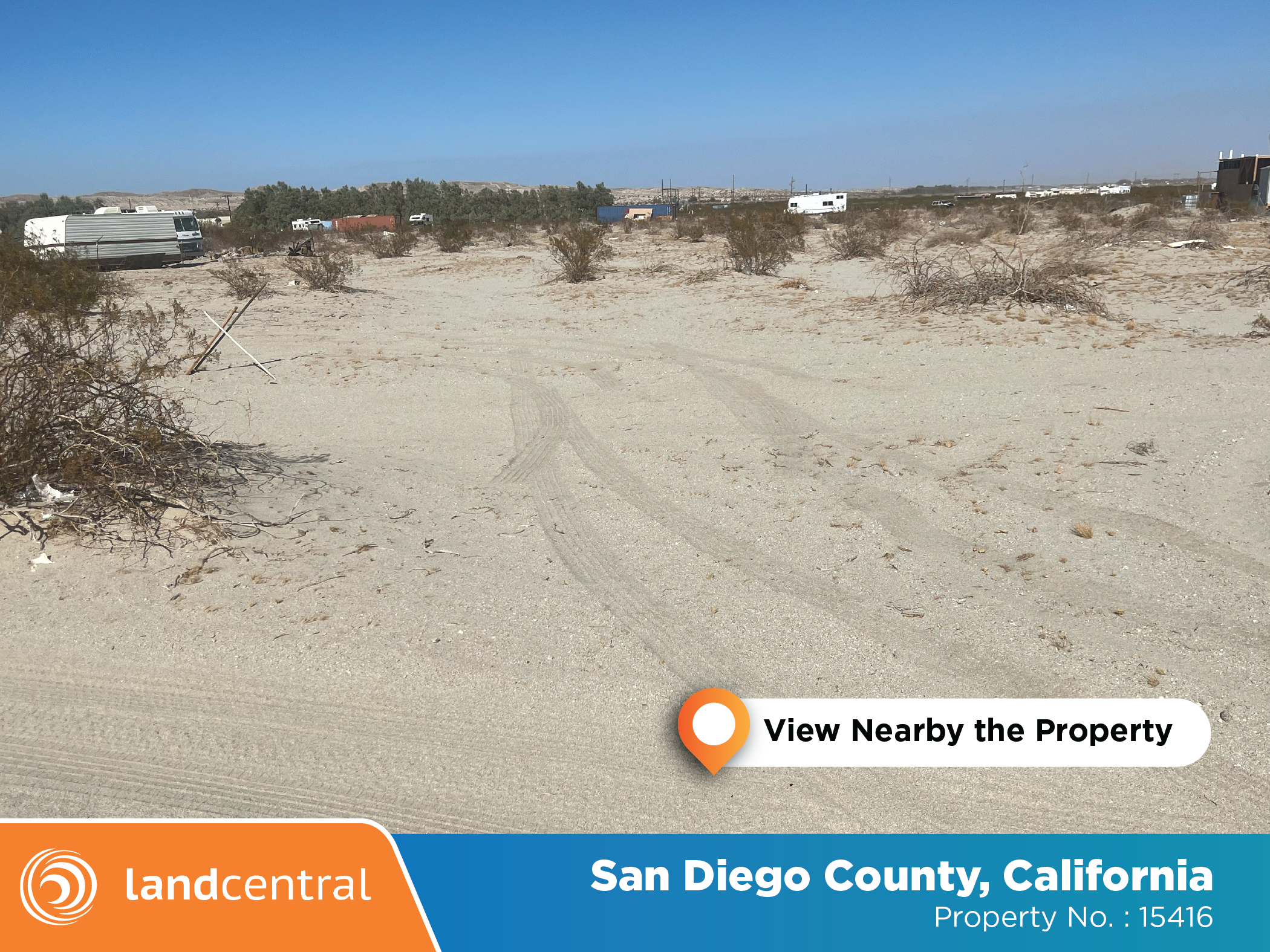 Nice sized lot perfect for a desert getaway and room for all the toys4