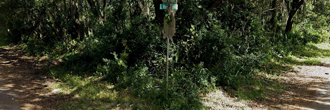 A corner lot in a quiet neighborhood near the river