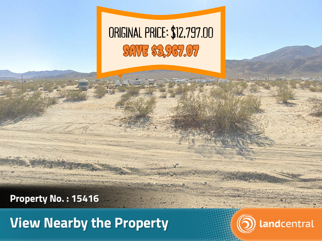 Nice sized lot perfect for a desert getaway and room for all the toys1