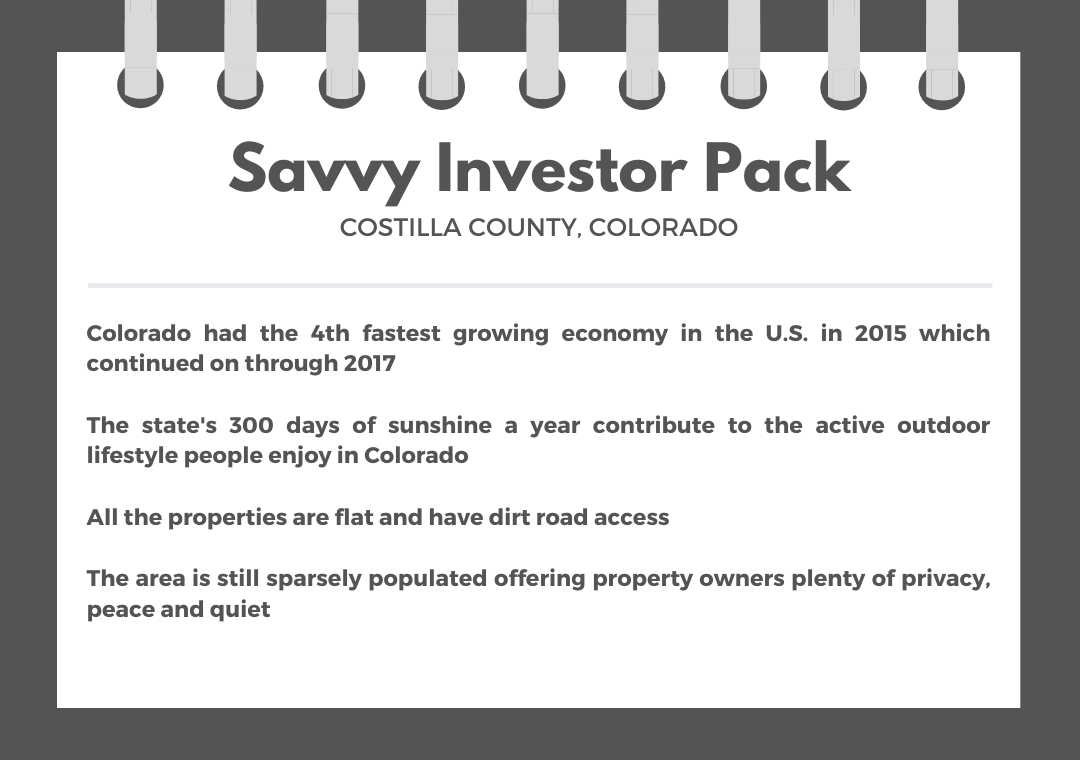 Savvy Investor Pack of Over 25 Acres of Southern Colorado Land1