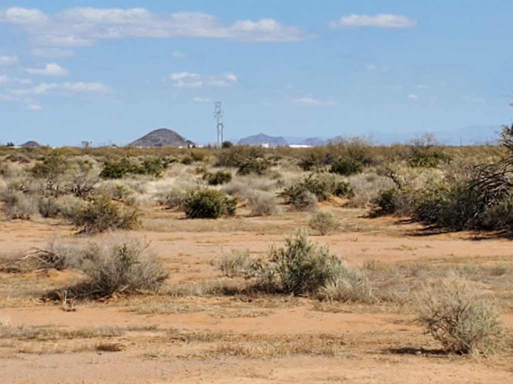 A square ten acres on the edge of town in Eloy, Arizona1