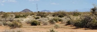 A square ten acres on the edge of town in Eloy, Arizona
