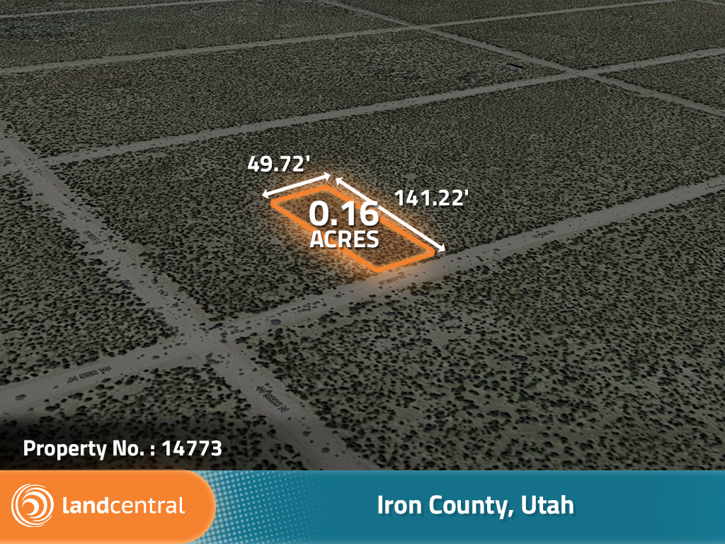 Flat property ready to be built on in an isolated part of Utah2