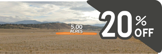 A stunning 5 acre lot in the heart of gorgeous wide open plains