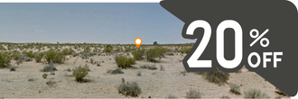 More than 3 acres on a corner lot in the California desert.